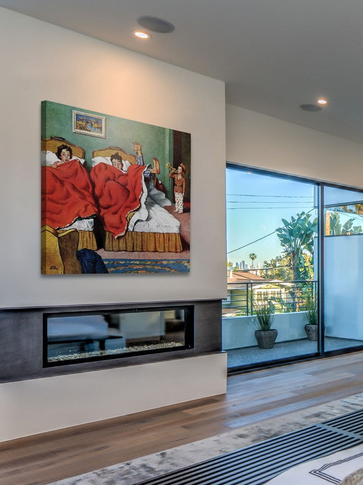 "Parents Reveille" Painting Print on Canvas by Amos Sewell