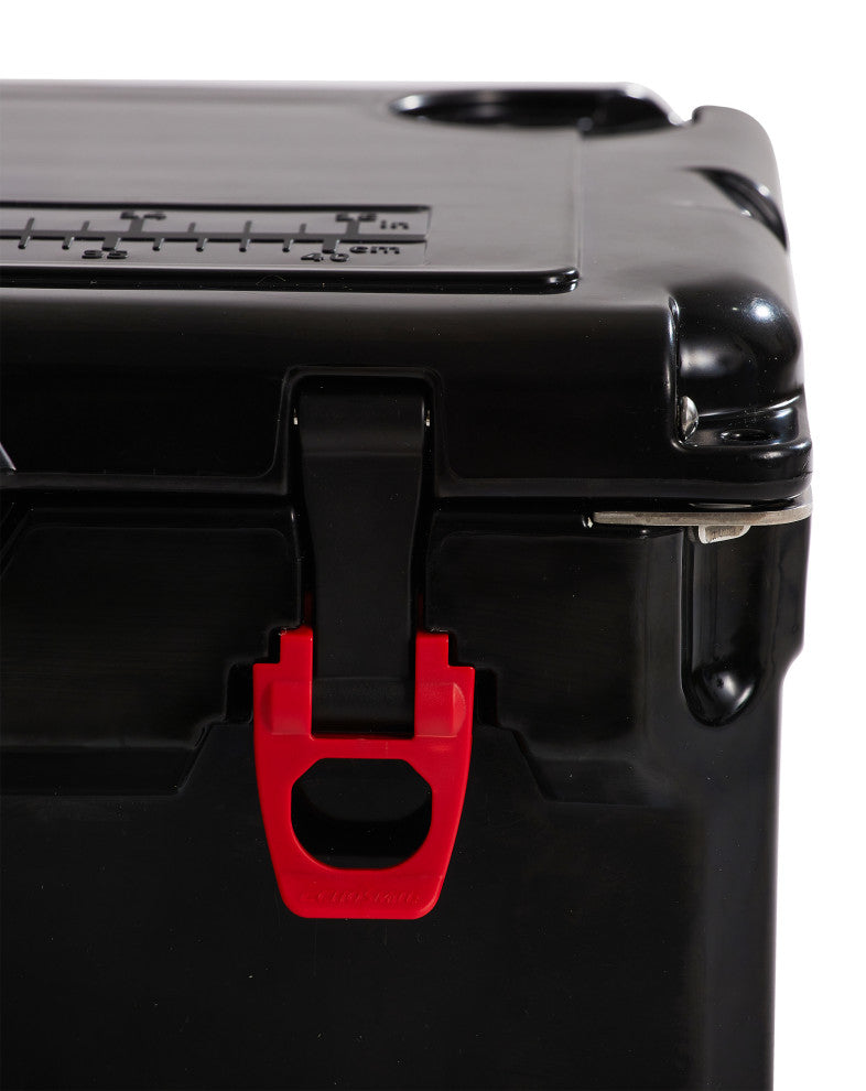 EchoSmile 40 qt. Rotomolded Cooler, Black and Red