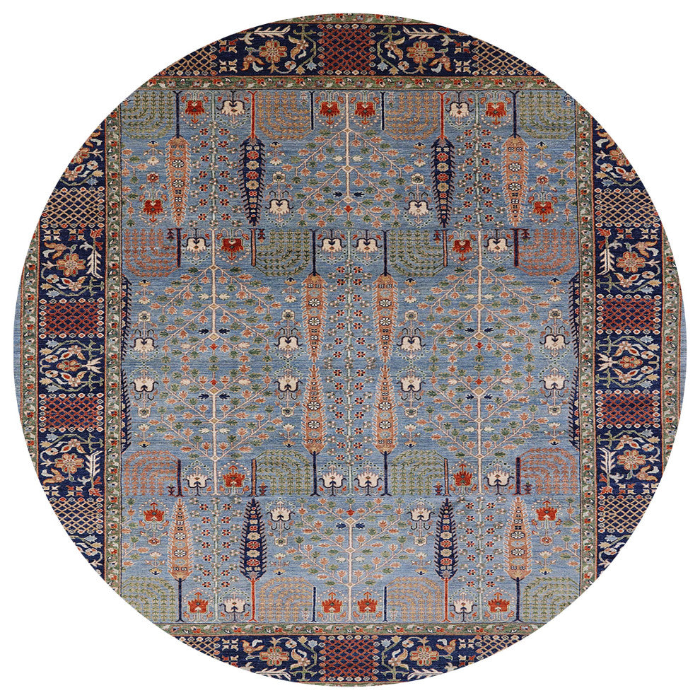 Ahgly Company Indoor Round Mid-Century Modern Area Rugs, 7' Round