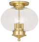 Livex 5039-02 Ceiling Mount, Polished Brass
