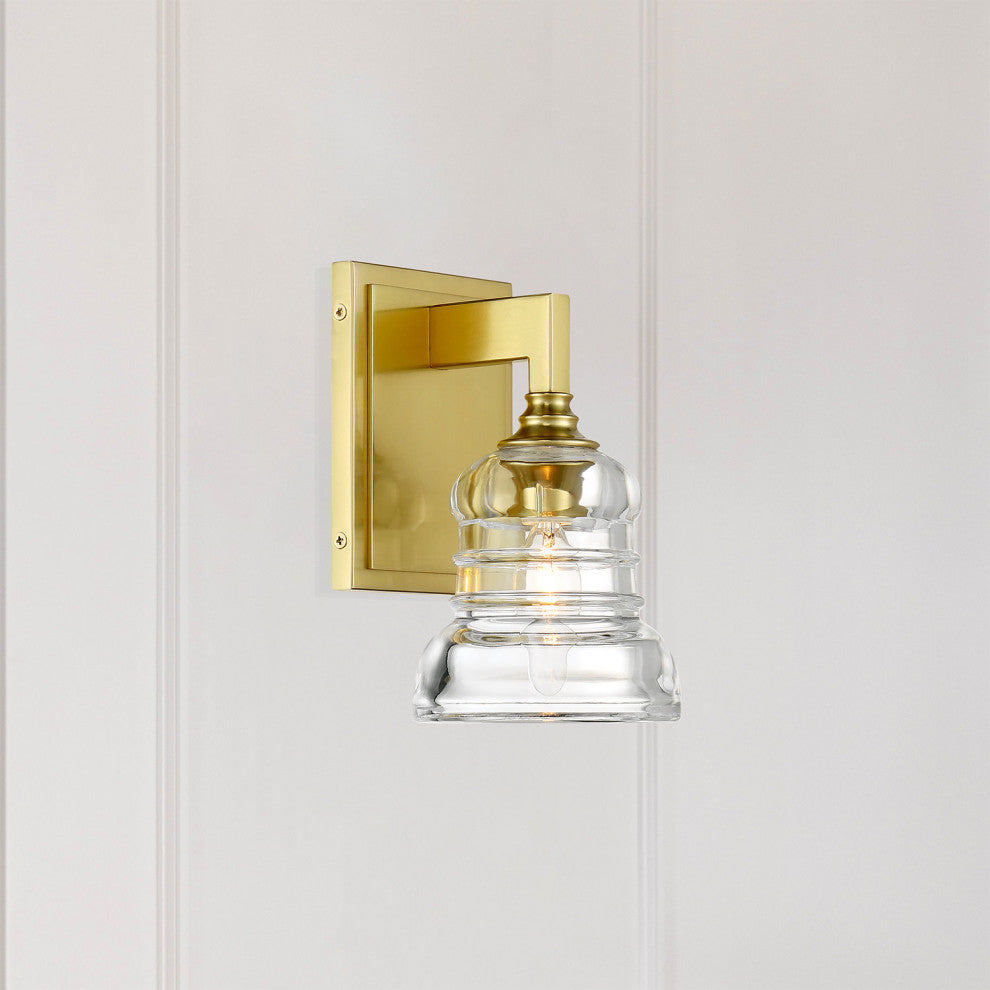 Crystorama Lighting Group GRG-1041 Gregory 9" Tall Bathroom - Aged Brass