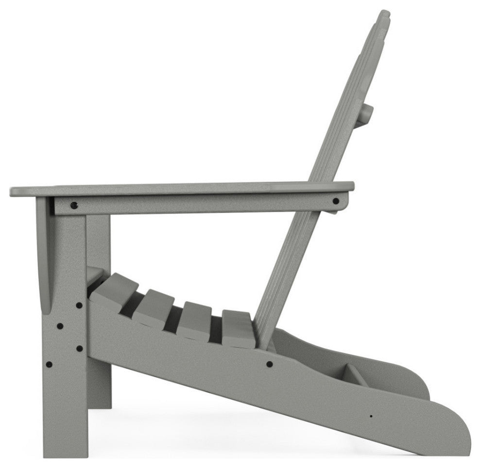 Polywood Classic Adirondack Chair, Slate Gray