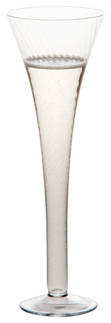 Optic Champagne Flutes, Set of 6