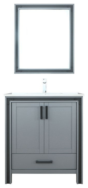 Ziva Transitional Dark Grey 30" Single Vanity Set