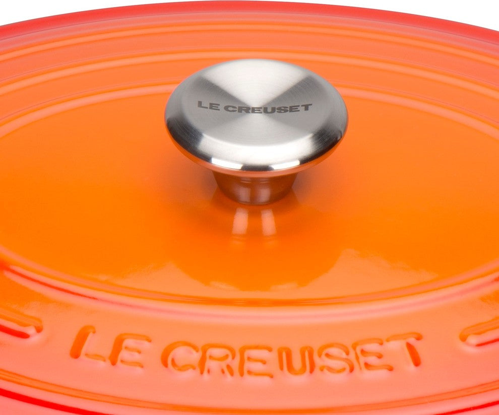 Le Creuset Signature Cast Iron Oval Casserole, 27 cm, Volcanic