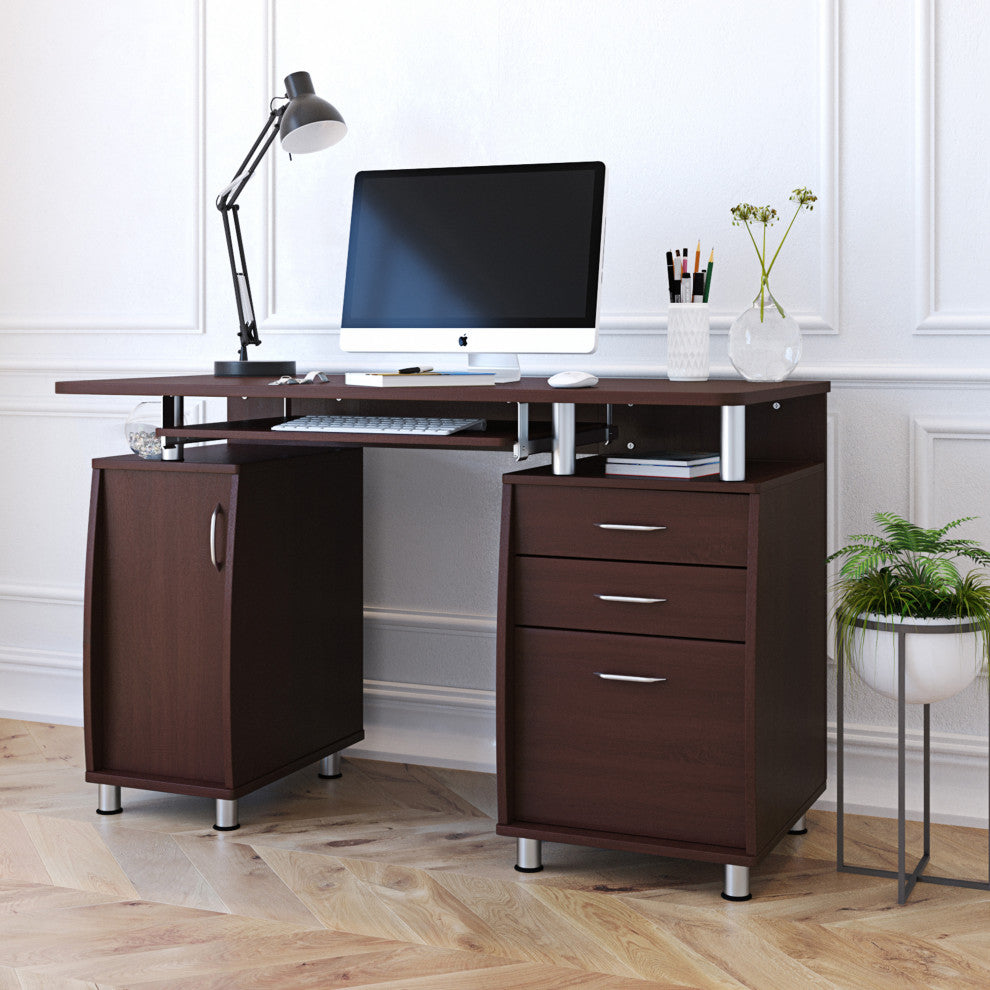 Techni Mobili Chocolate Computer Desk