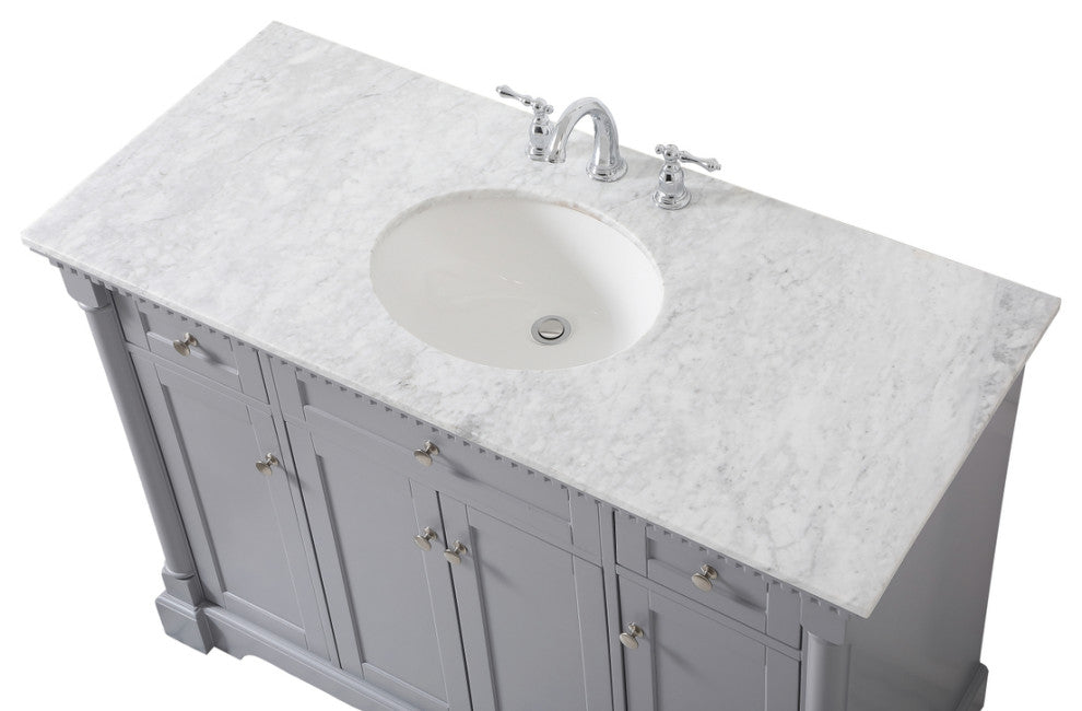 Home Living 48" Single Bathroom Vanity, Gray
