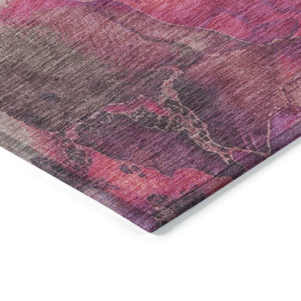 Machine Washable Indoor/Outdoor Chantille ACN1864 Blush 8' x 10' Rug