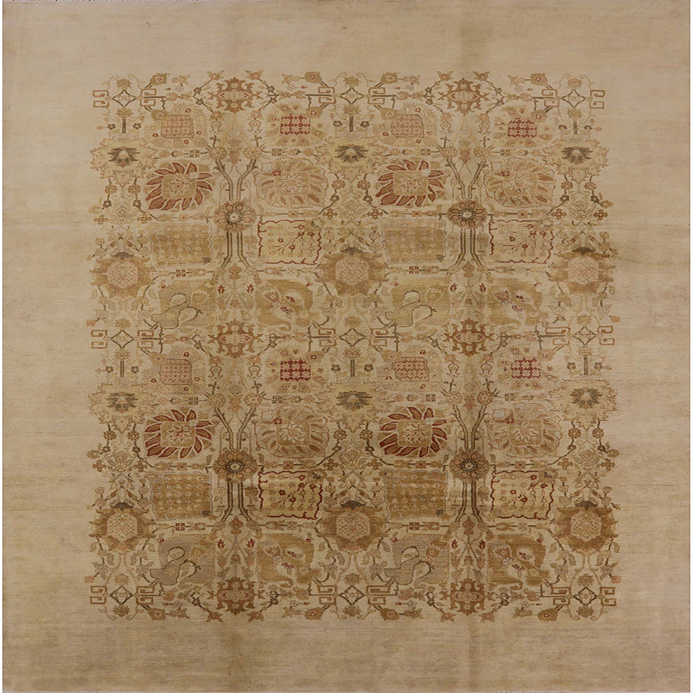 Ahgly Company Indoor Square Mid-Century Modern Area Rugs, 3' Square