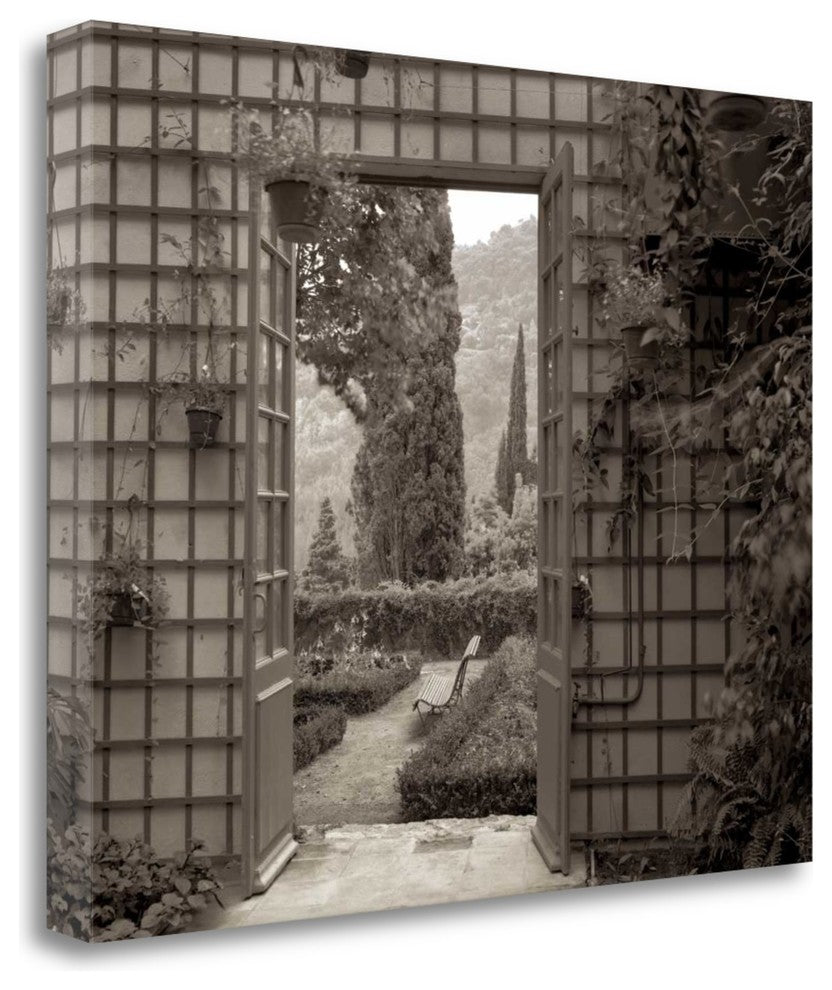 "Banc De Jardin - 54" By Alan Blaustein, Giclee Print on Gallery Wrap Canvas