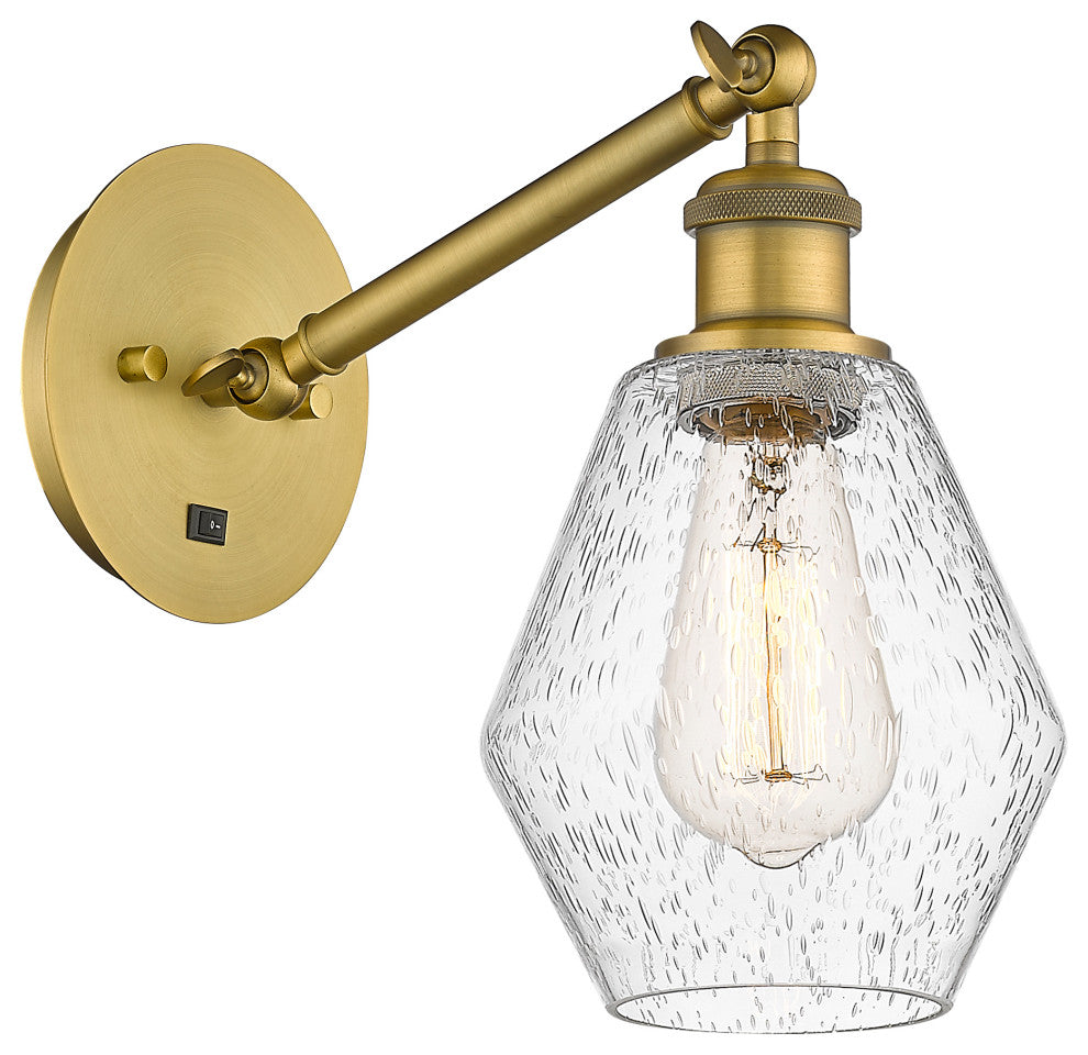 Innovations 317-1W-BB-G654-6 1-Light Sconce, Brushed Brass
