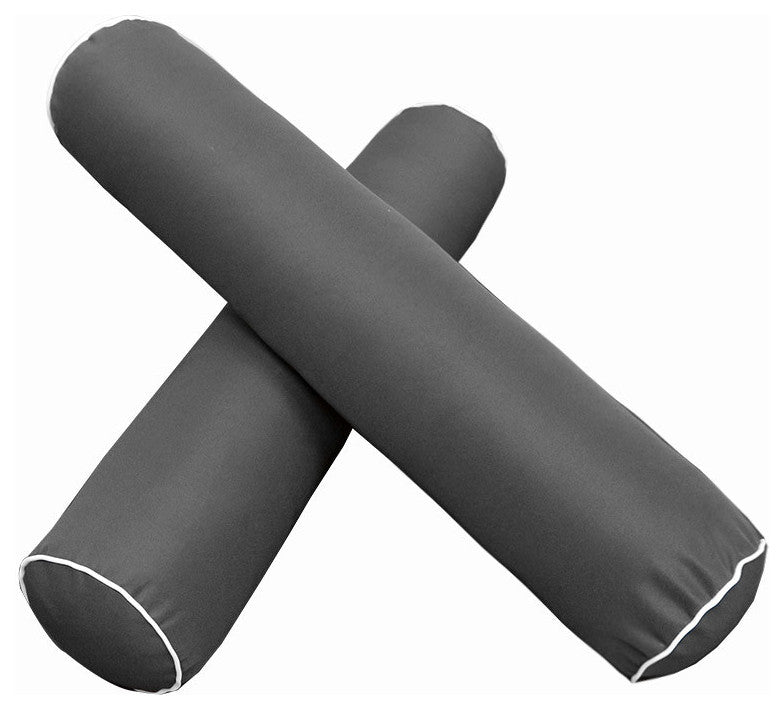Style5 Twin Contrast Pipe Mattress Bolster Cushion Outdoor Slip cover ONLY AD003