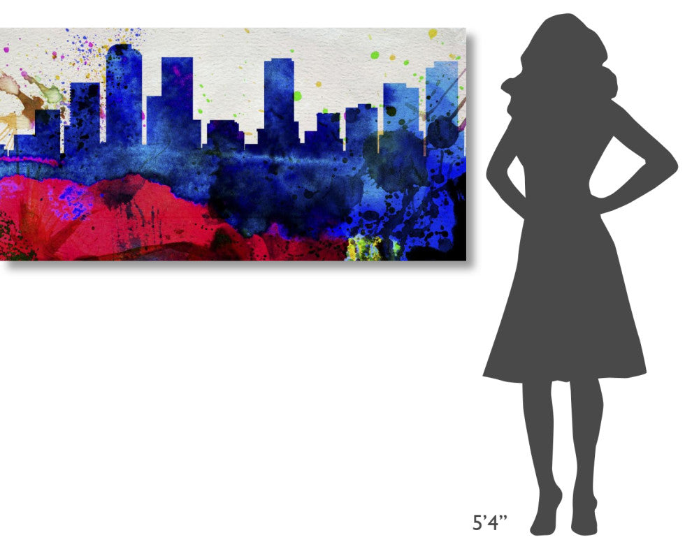 "Denver City Skyline" Fine Art Print