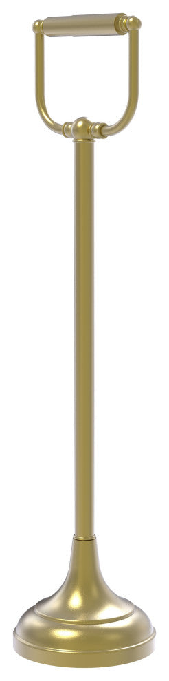 Free Standing Toilet Tissue Holder, Satin Brass