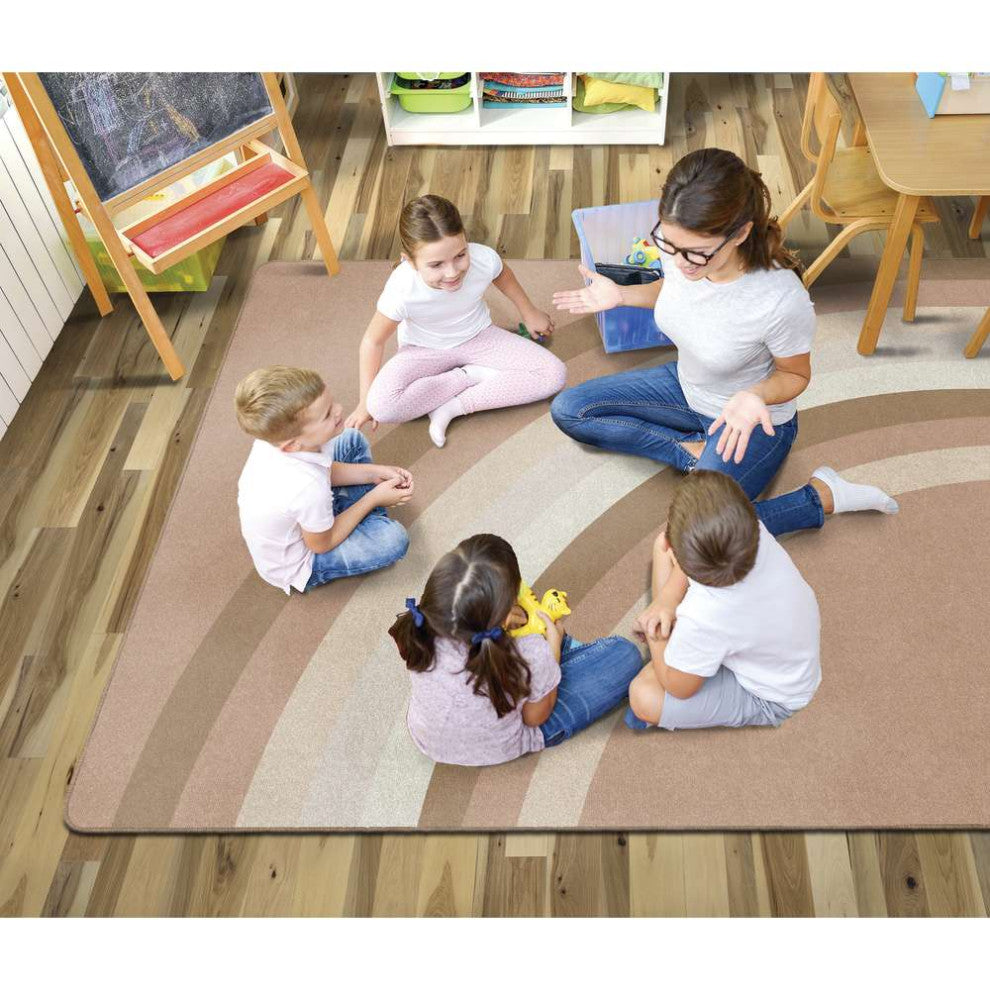 Flagship Carpets CA2017-28SG Simply Stylish Boho Rainbow Neutral Rainbow