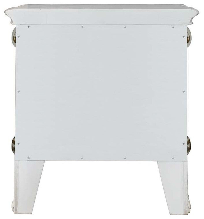 Acme Vendom Nightstand Antique Pearl Finish