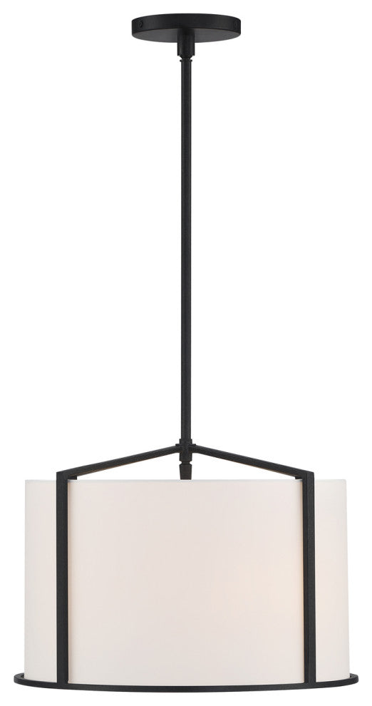 Carlyn 4 Light Black Pendant