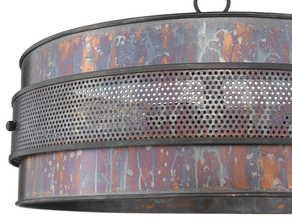 Ryker 3-Light Bronze Patina Pendant