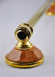Towel Bar With Rosso Verona Marbel Accents, Antique Bronze