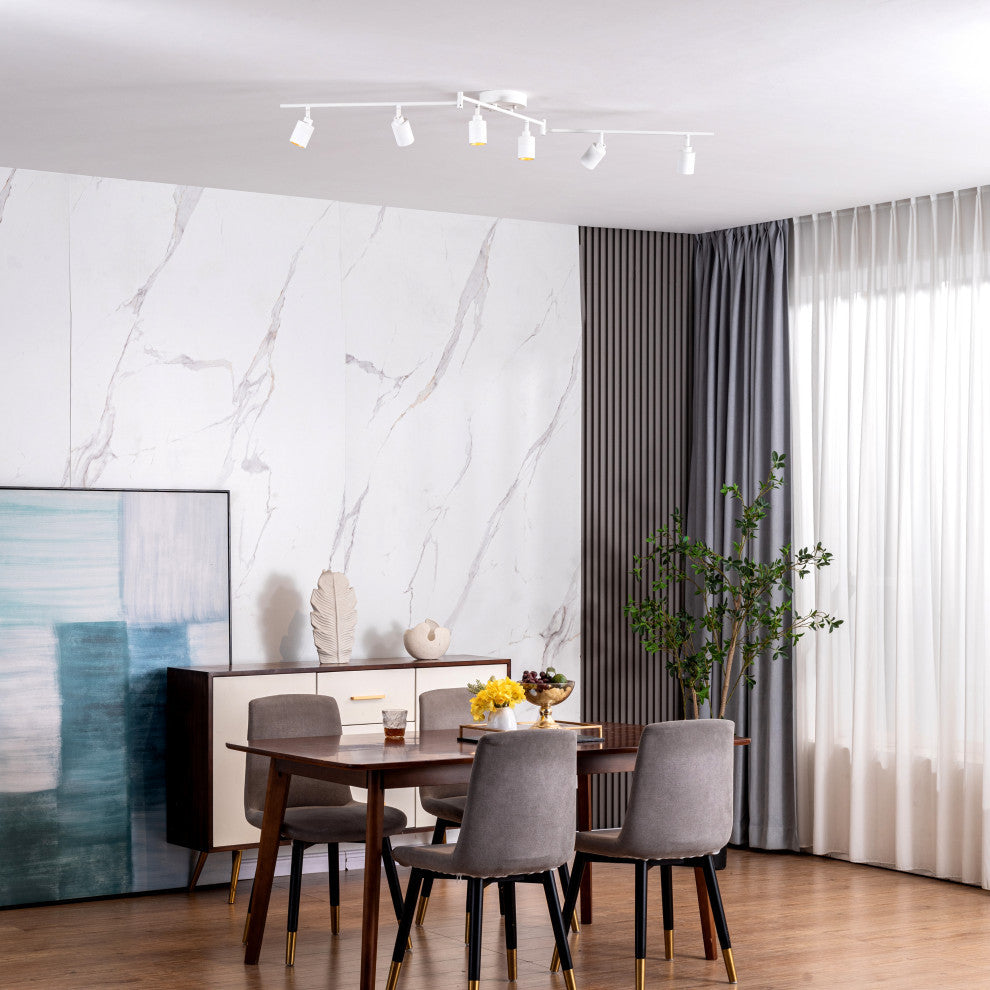 VidaLite Shura, 6 Head Swivel, White