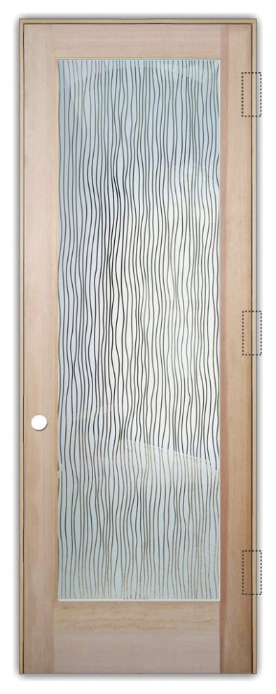 Interior Prehung Door or Interior Slab Door - Water Trails - Douglas Fir...
