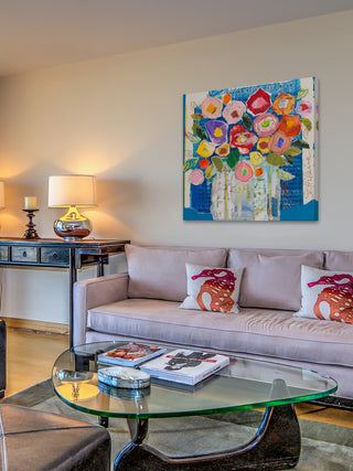 "Floral Composition" Painting Print on Wrapped Canvas, 40x40