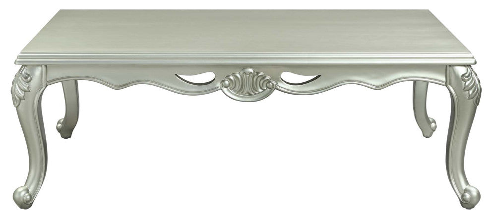 Wood Rectangular Coffee Table, Champagne