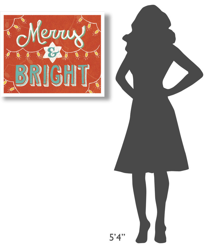 "Merry and Bright" Digital Paper Print by Mary Urban, 30"x24"