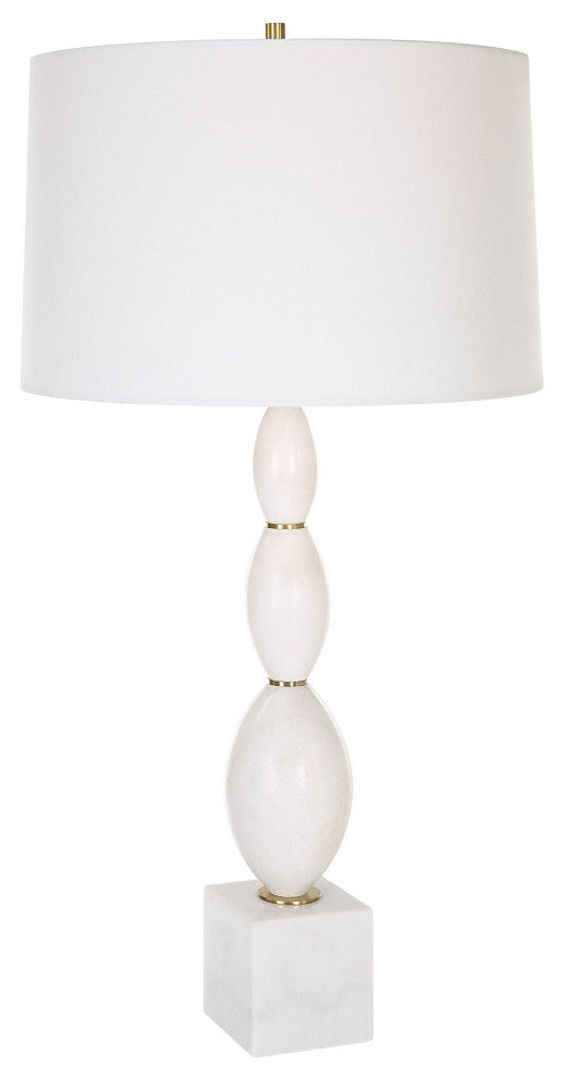 Uttermost Regalia White Marble Table Lamp