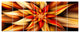 Beautiful Brown Flower Petals, Floral Canvas Art Print, 83"x32", 7 Panels