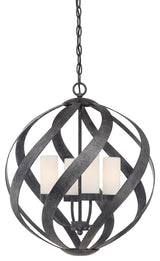 Blacksmith 4-Light Pendant, Old Black Finish