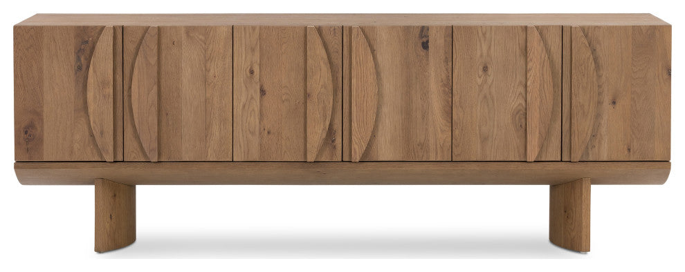Pickford Media Console-Dusted Oak Veneer