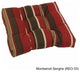 19" Squared Spun Polyester Tufted Dining Chair Cushion, Montserrat Sangria