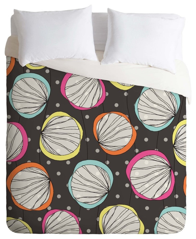 Deny Designs Rachael Taylor Scribble Shells Duvet Cover - Lightweight