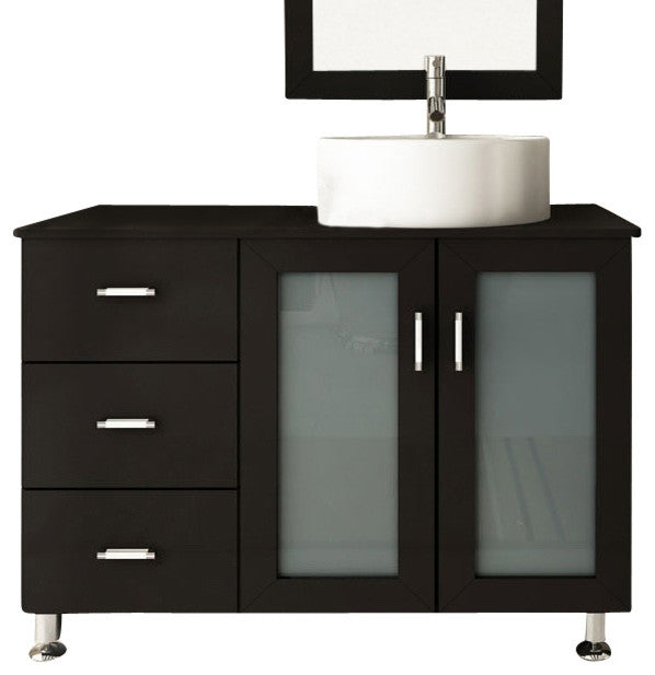 39" Lune Small Single Sink Modern Bathroom Vanity