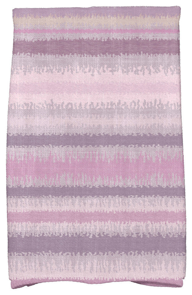 Raya De Agua, Stripe Print Kitchen Towel, Lavender