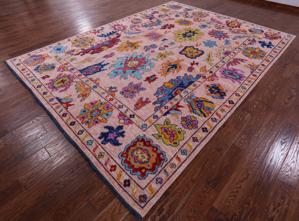 8' 10" X 12' 2" Turkish Oushak Hand-Knotted Rug - Q14799
