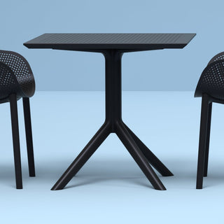 Compamia 31" Sky Square Table, Black