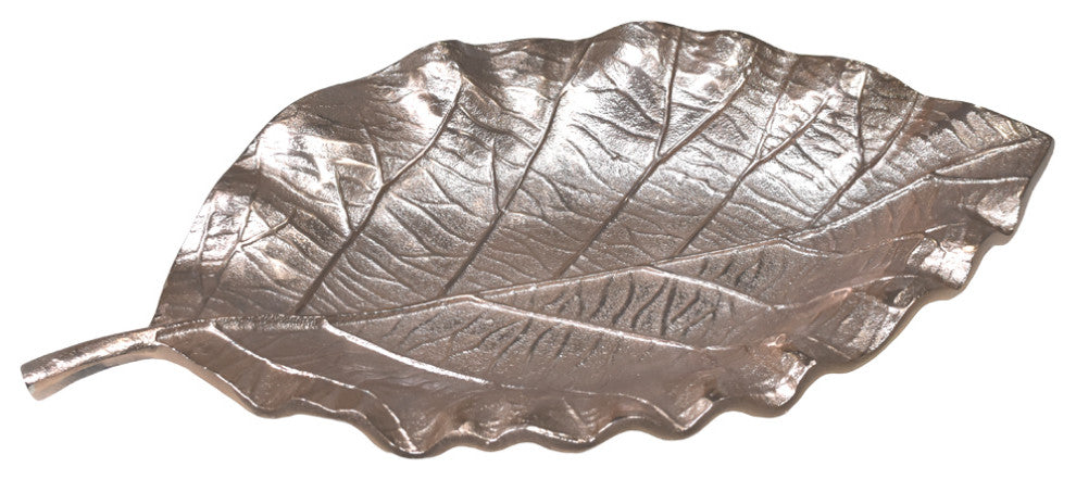 Handmade Decorative Aluminium Tray, Bronze Color Coated