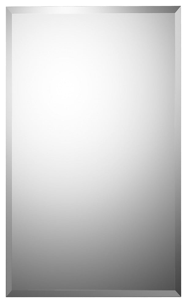Deluxe Series Medicine Cabinet, 18"x30", Stainless Steel Frame, Surface Mount