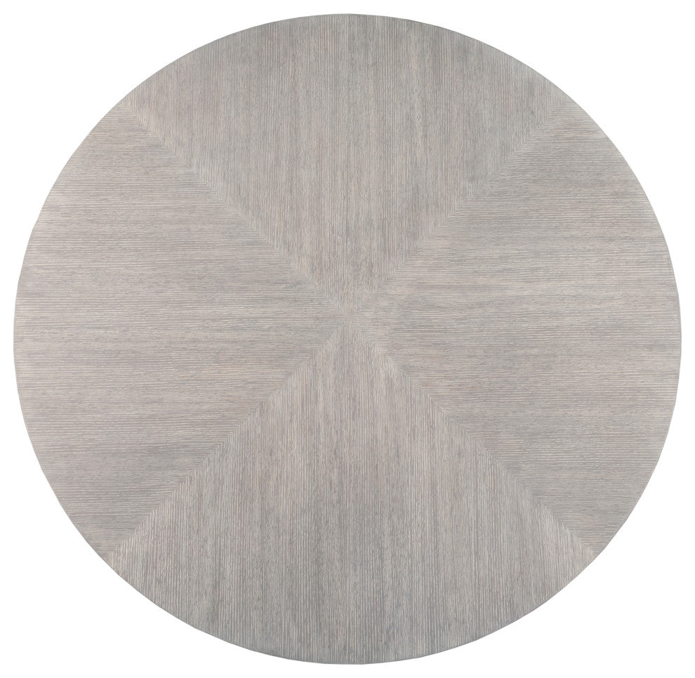 Misty Gray Apostrophe Round Dining Table