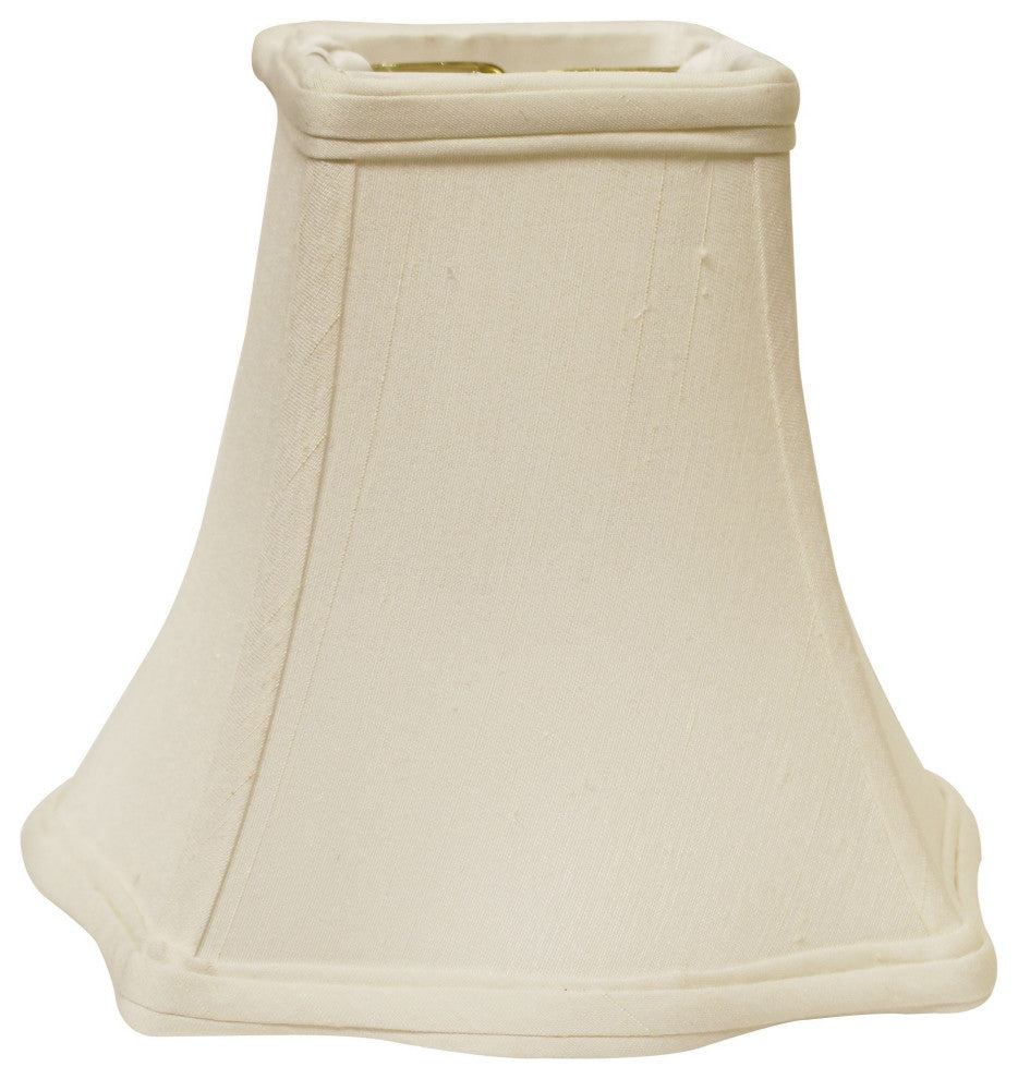 16" White Premium Square Monay Shantung Lampshade