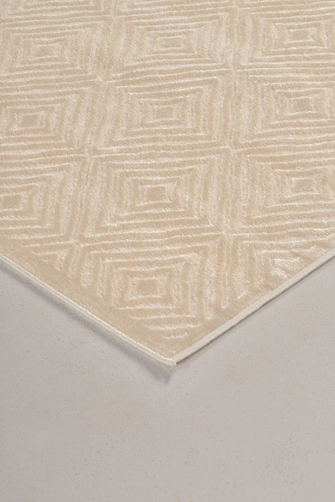 Weave & Wander Soho Zam Soft Chenille Rug, Ivory, 7'6"x10'6"