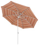 11' Aluminum Umbrella Collar Tilt Matted White, Dolce Mango