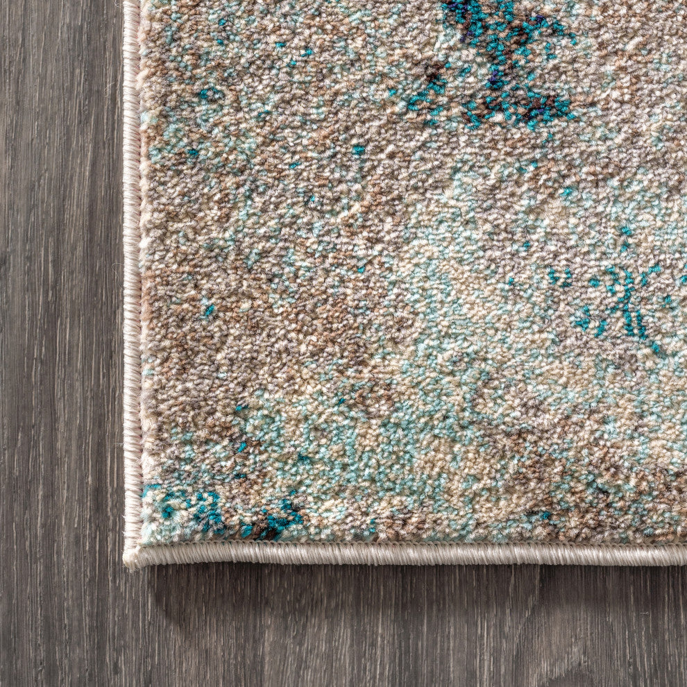 Contemporary POP Modern Abstract Vintage Area Rug, 5 X 8