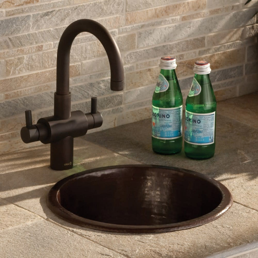Native Trails CPS35 Diego 12-1/2" Drop-In or Undermount Single - Antique Copper