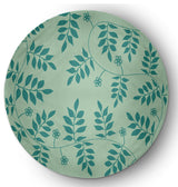 Fern Fronds Rug, Desert Turquoise, 5' Round