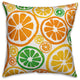 Bright Citrus Pattern 18x18 Indoor / Outdoor Pillow