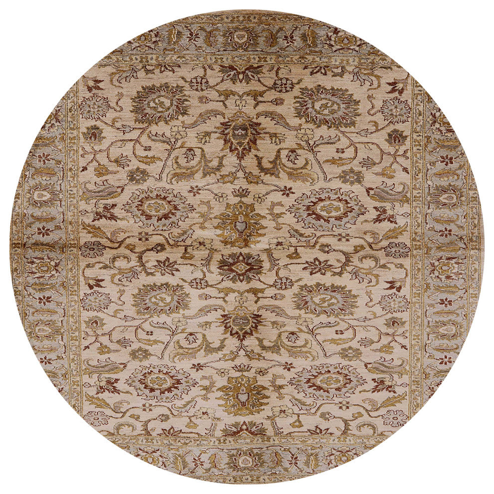 Ahgly Company Indoor Round Mid-Century Modern Area Rugs, 8' Round