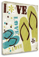"60S Revival IV" By Michael Mullan, Giclee Print on Gallery Wrap Canvas